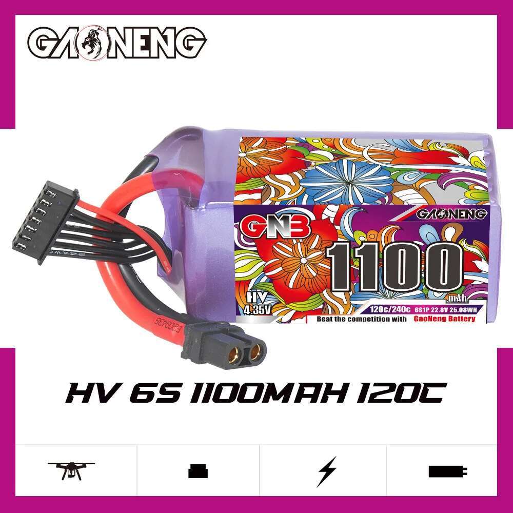 2Pcs GNB 6S Lipo Battery 22.8V - Drone Rcs 评论和价格