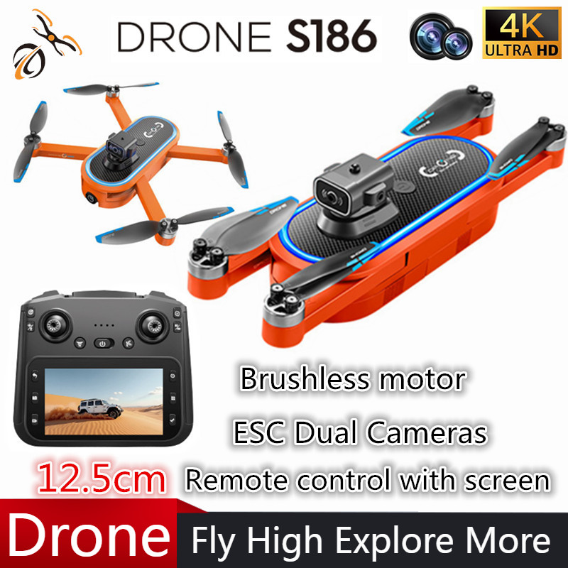 2025 S186 Drone Professional 4 - Drone Rc With Screen 评论和价格