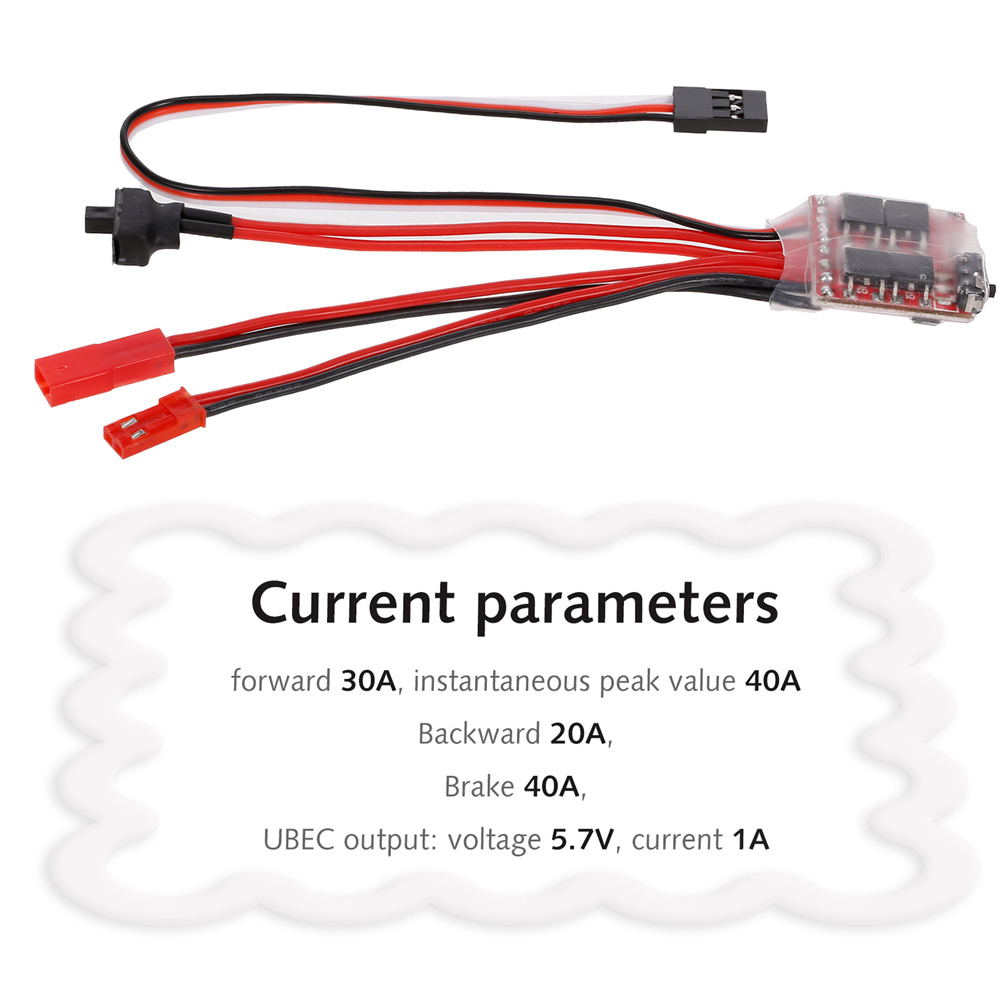 Mini RC Car 30A Brushed ESC Fo - Rc Boat 评论和价格