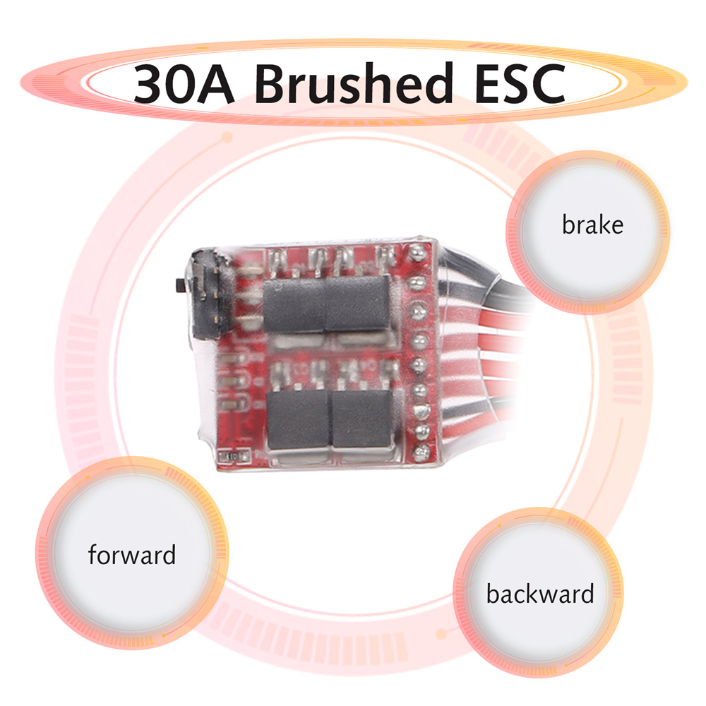 Mini RC Car 30A Brushed ESC Fo - Rc Boat 评论和价格