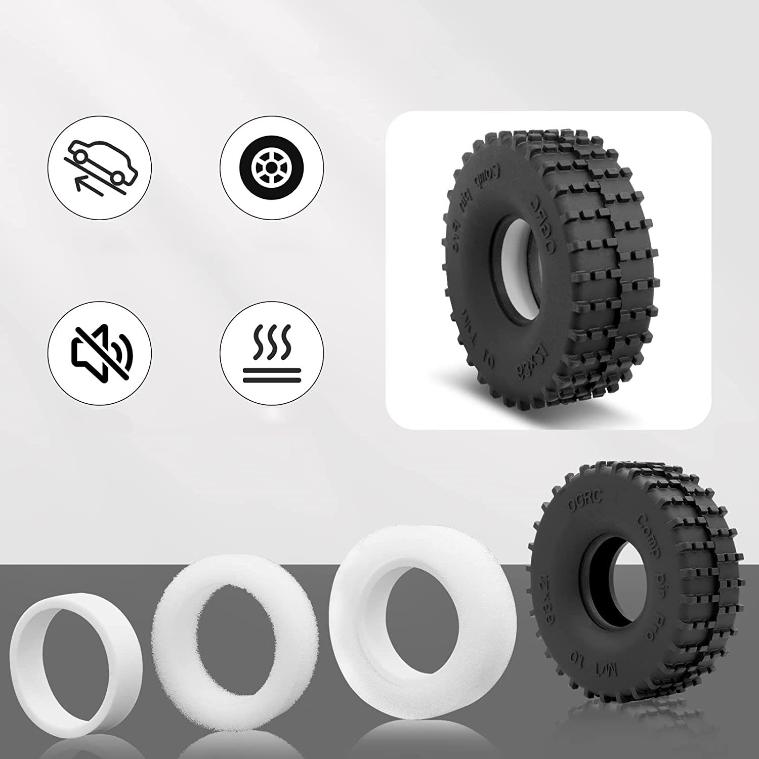 Esilun 1.0 RC Tires Competitio - Rc Rock Crawler 评论和价格