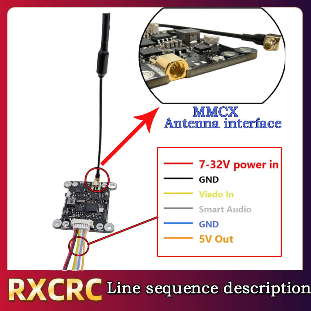 RXCRC 5.8G Module 48CH 1.6W VT - Drone Rc Fpv 评论和价格