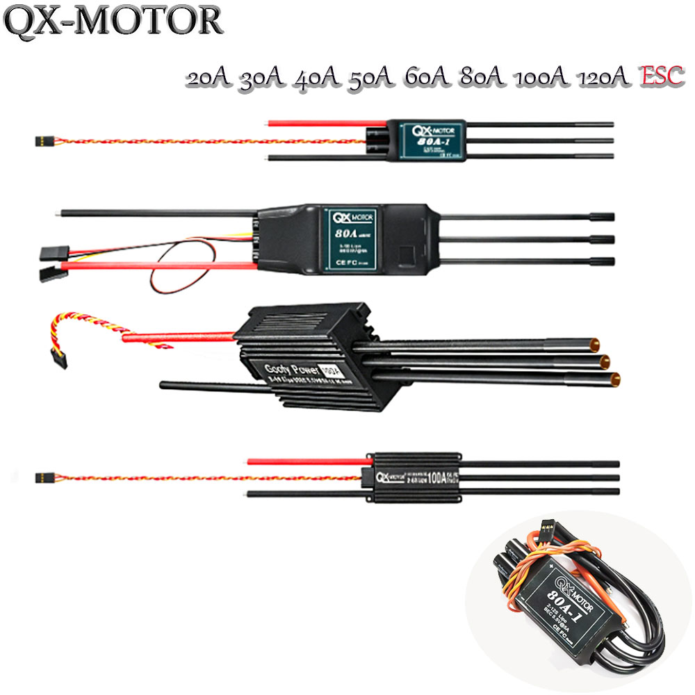 20A-120A Brushless ESC Speed C - Drone Rcs 评论和价格