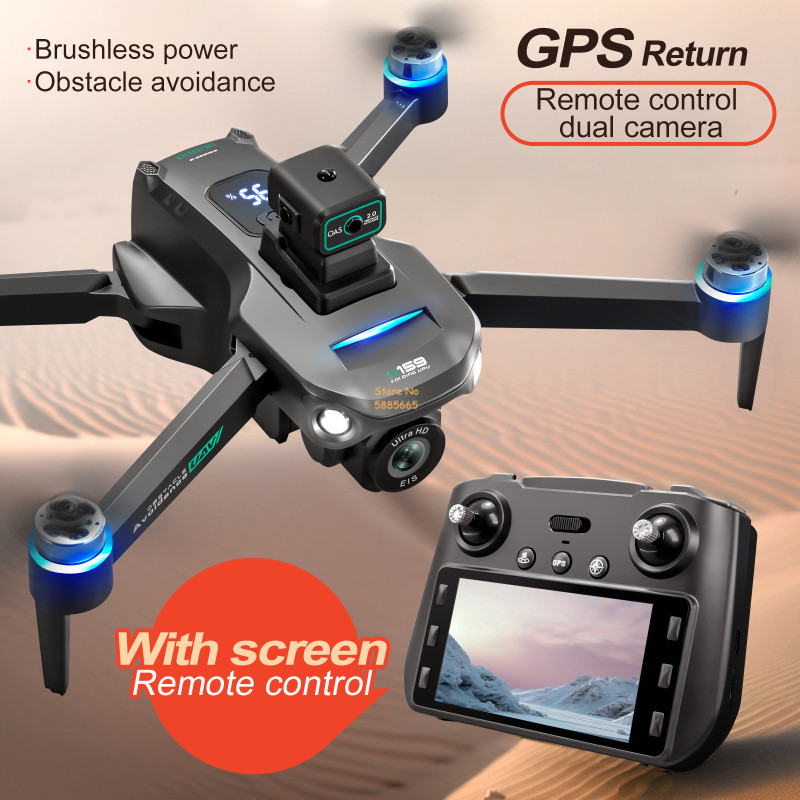 8K Dual Camera 5G WIFI FPV Rem - Drone Rc With Screen 评论和价格