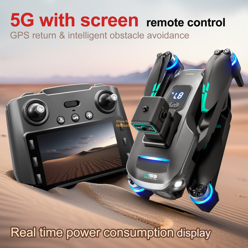 8K Dual Camera 5G WIFI FPV Rem - Drone Rc With Screen 评论和价格