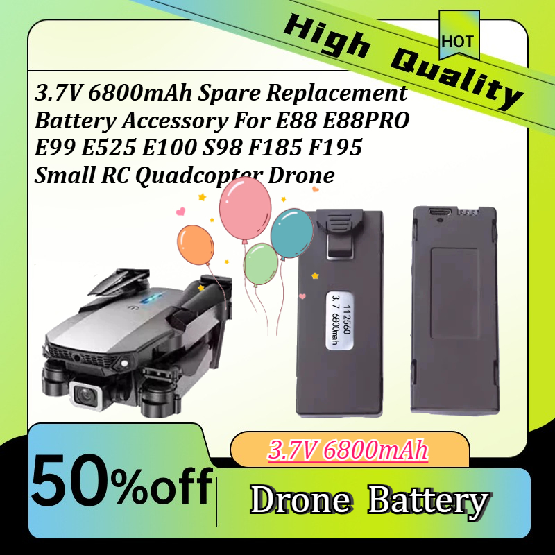 3.7V 6800mAh Spare Replacement - Drone Rc E99 评论和价格