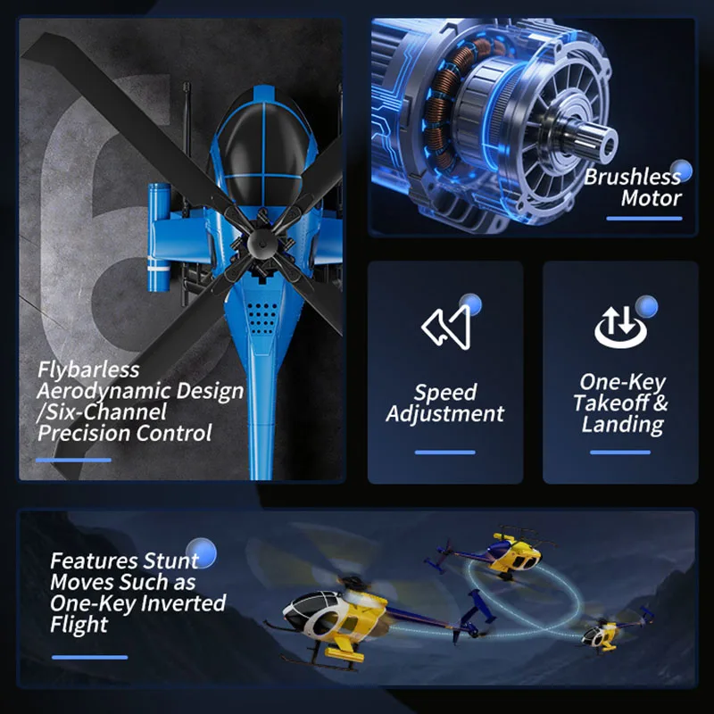2026 New RC Helicopter MD500   - Drone Rc Fighter Jet 评论和价格