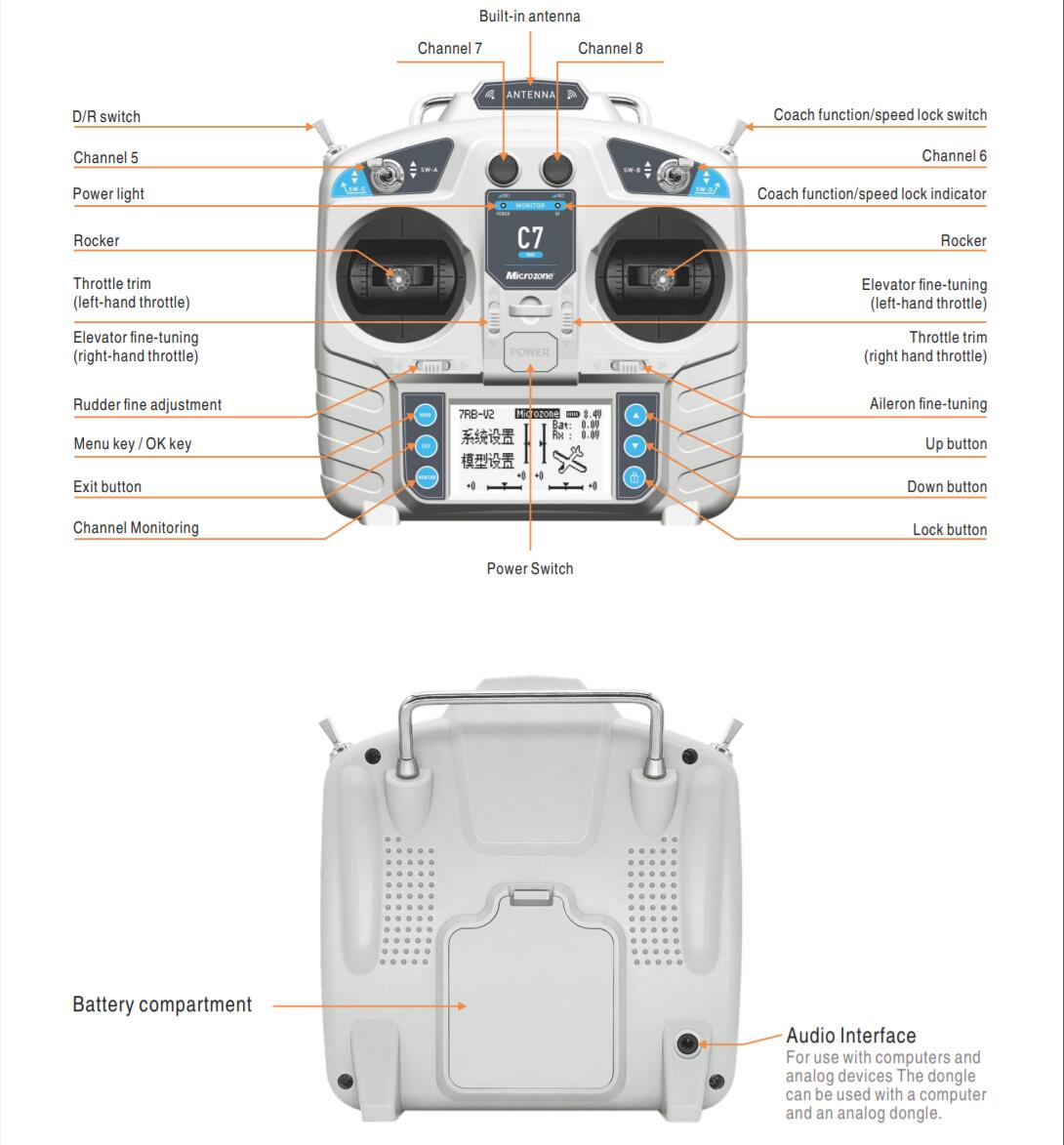MicroZone MC7 Controller C7 MI - Drone Rc Aircraft 评论和价格