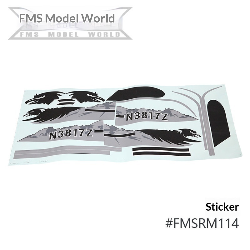 FMS RC Plane Decals For 1700mm - Drone Rc Aircraft 评论和价格