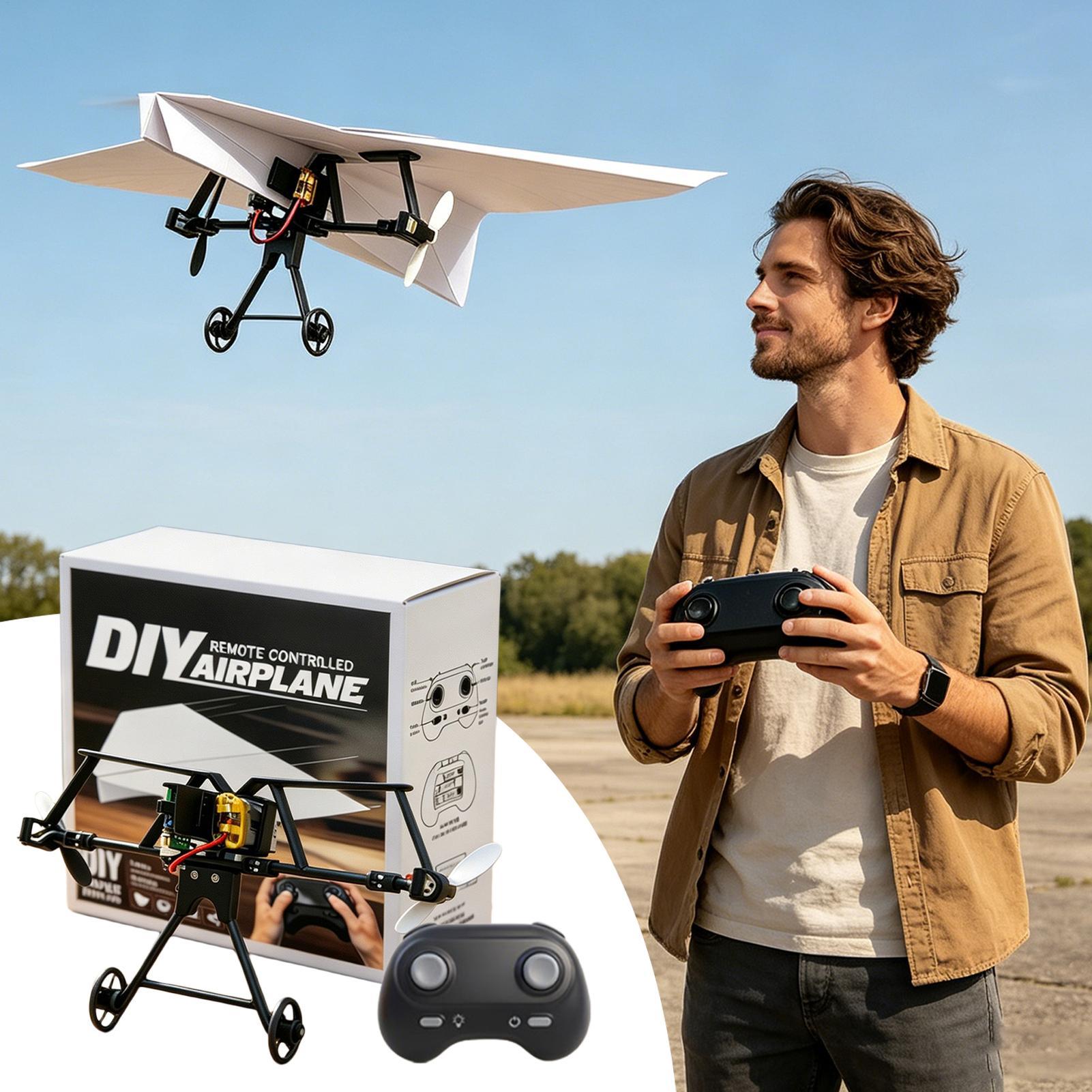 DIY RC Paper Airplane Kit Plan - Drone Rc Aircraft 评论和价格