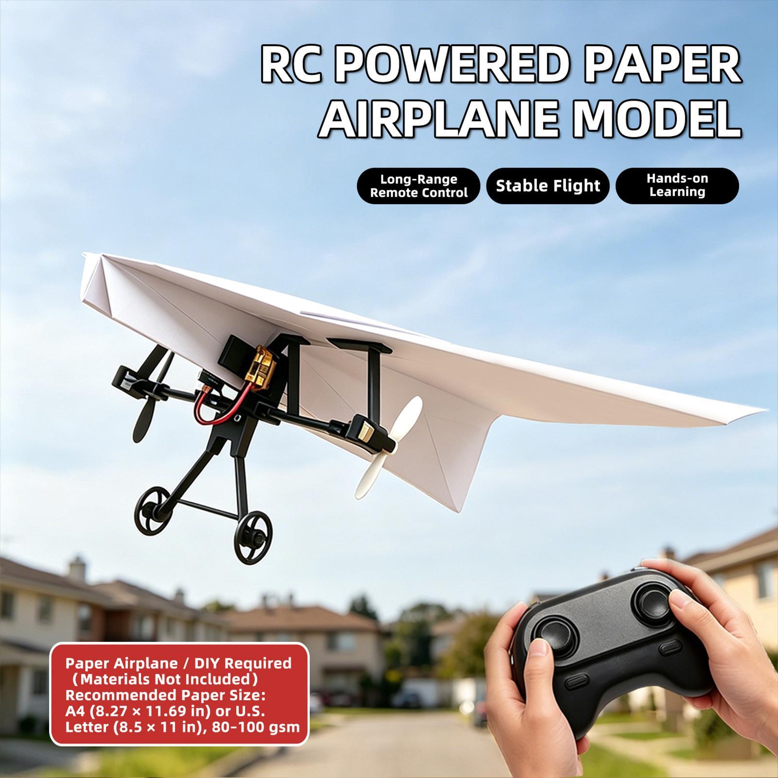 DIY RC Paper Airplane Kit Plan - Drone Rc Aircraft 评论和价格