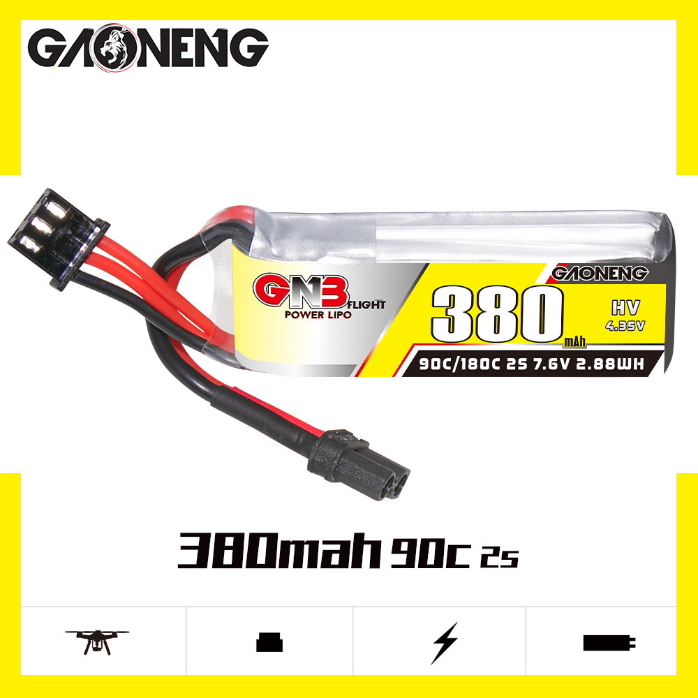 GNB 2S 7.6V 380mAh 90C/180C Li - Drone Rcs 评论和价格