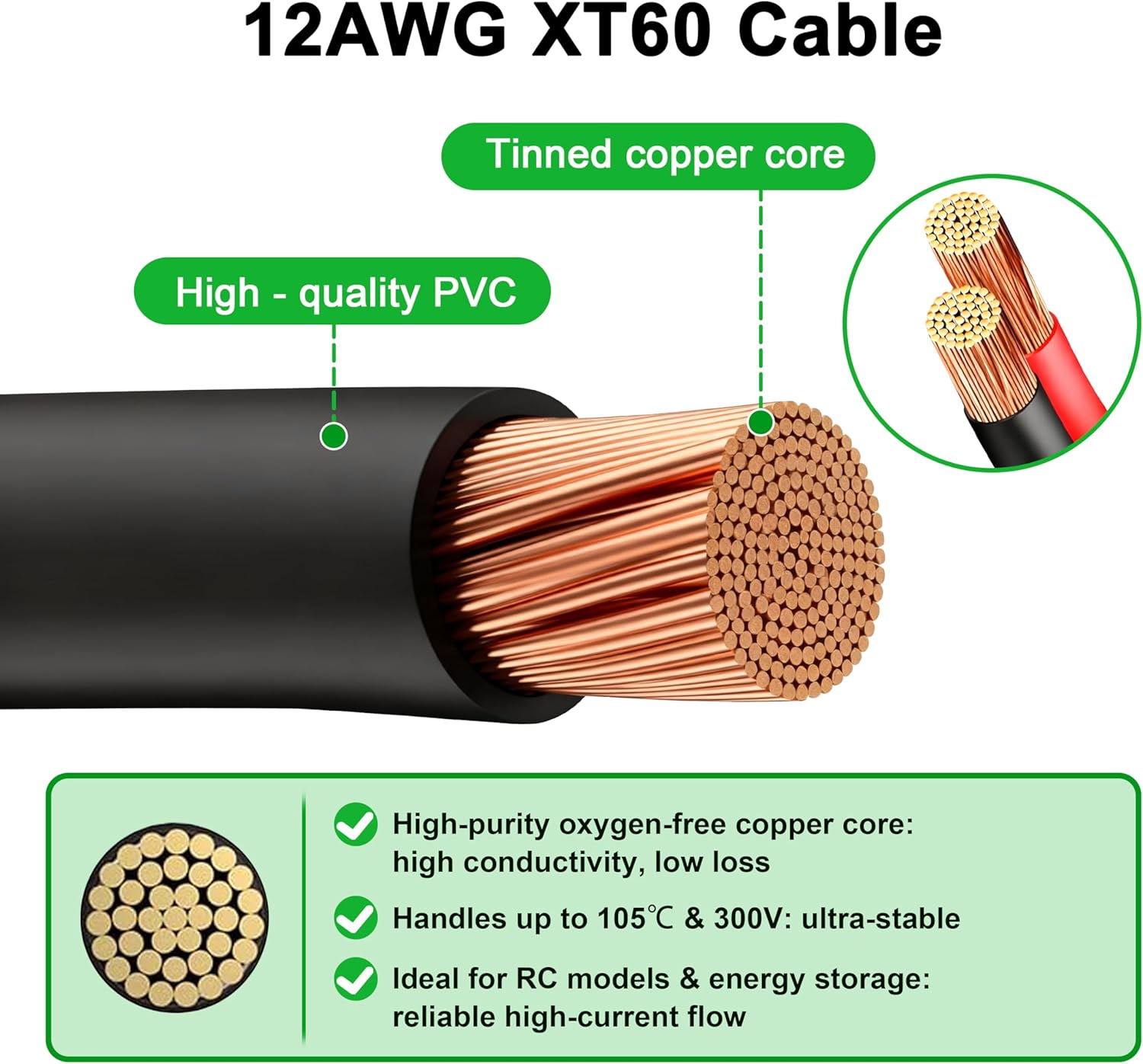 JMUYTOP 3FT 12AWG XT60 Panel M - Drone Rc Holder 评论和价格