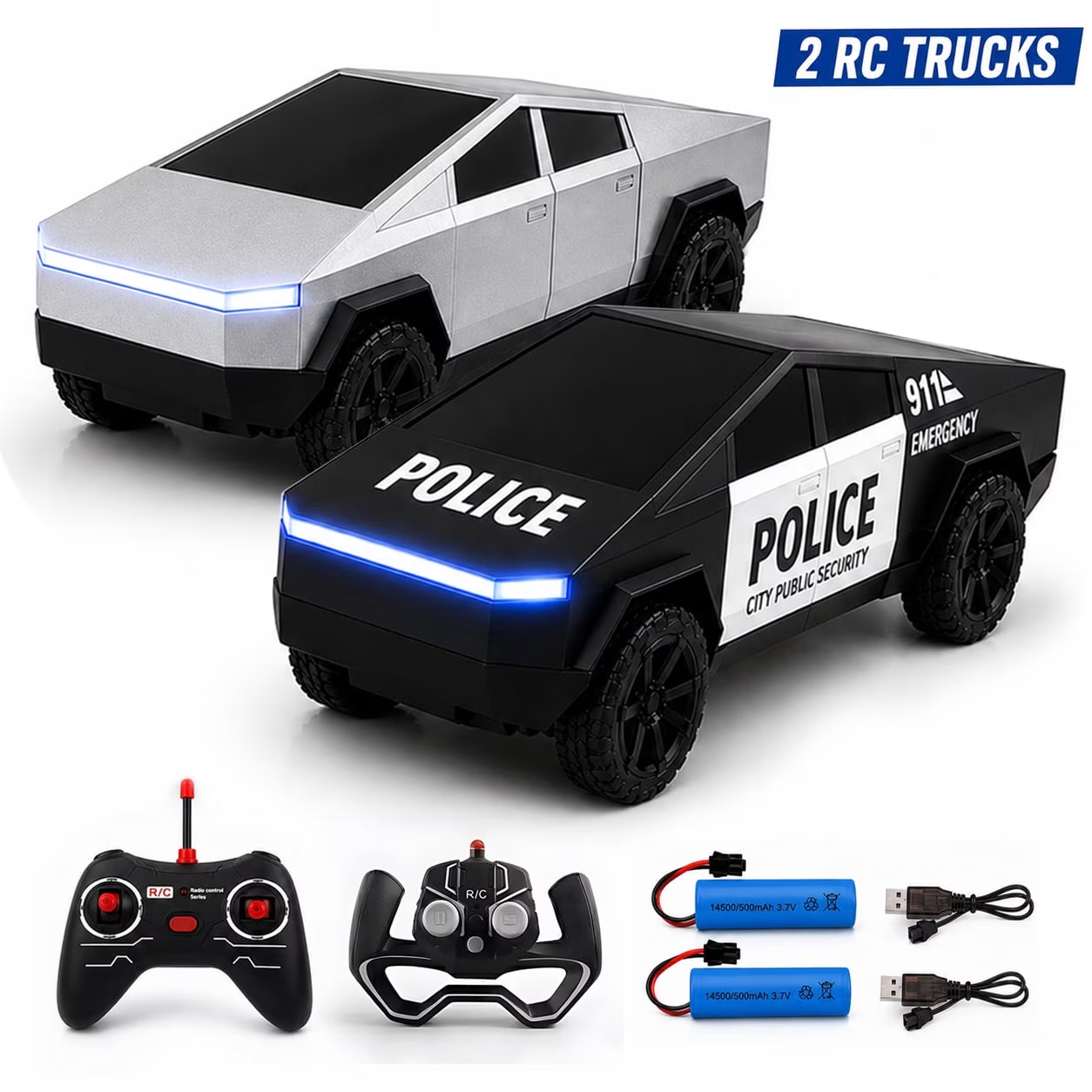 2PCS RC Cyber Truck Toys Remot - Drone Lidi Rc 评论和价格