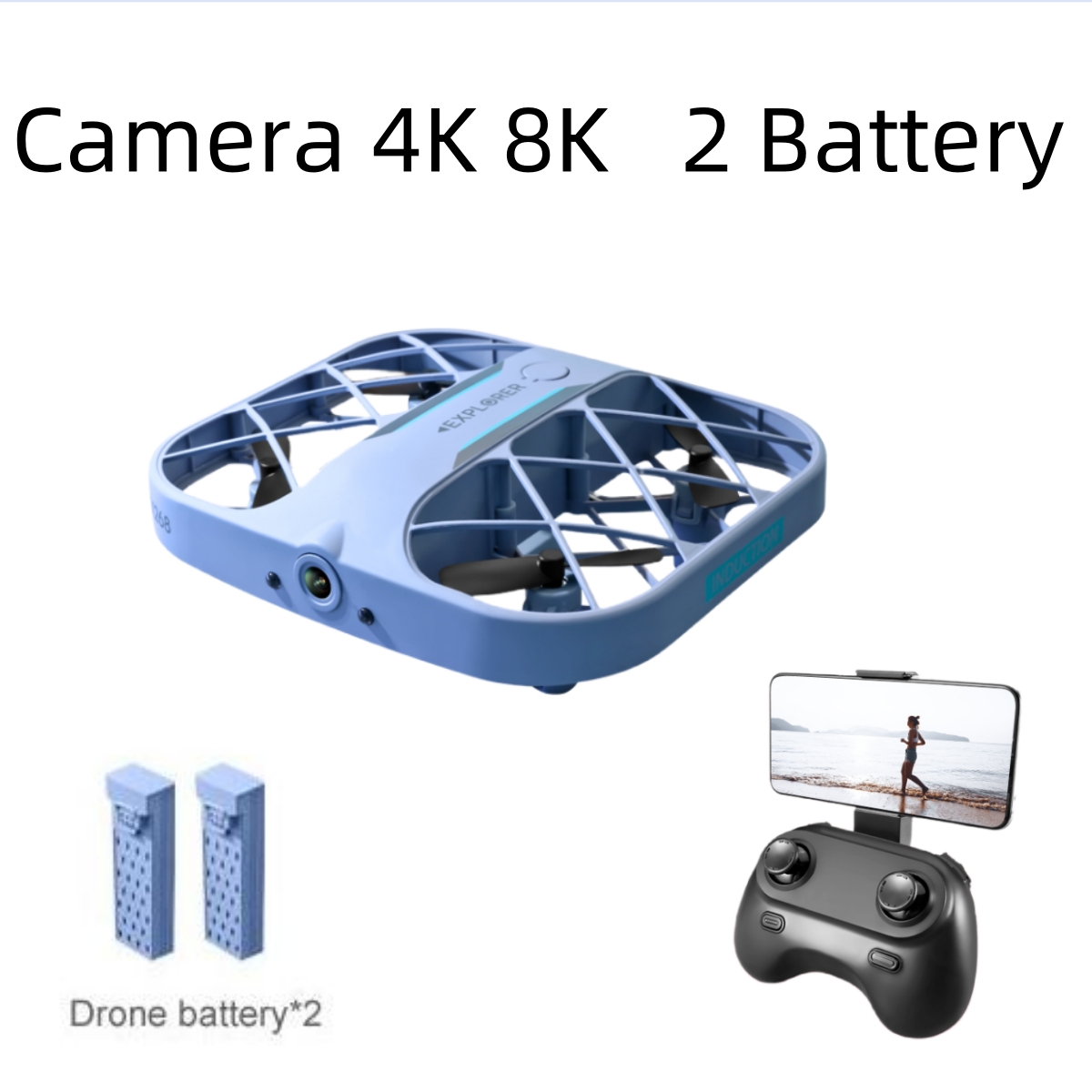 JJRC H107 FPV RC Drone with 2  - Drone Rc With Screen 评论和价格