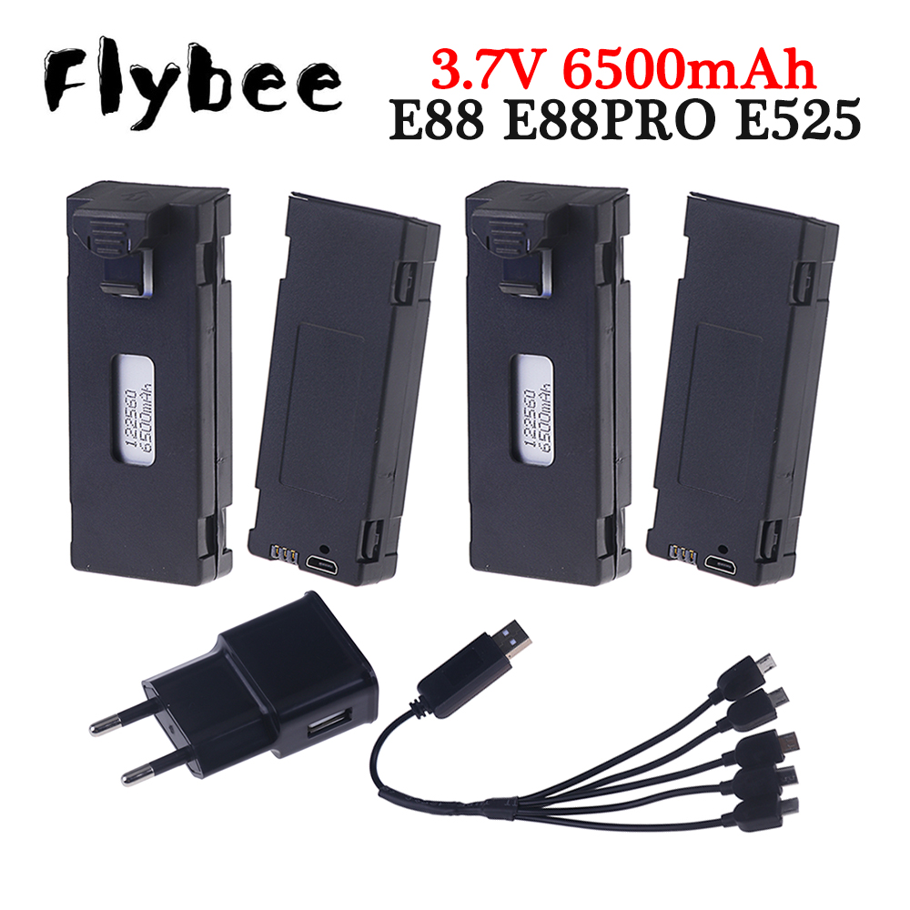 Rechargeable 3.7V 6500mAh Batt - Drone Rc E99 评论和价格