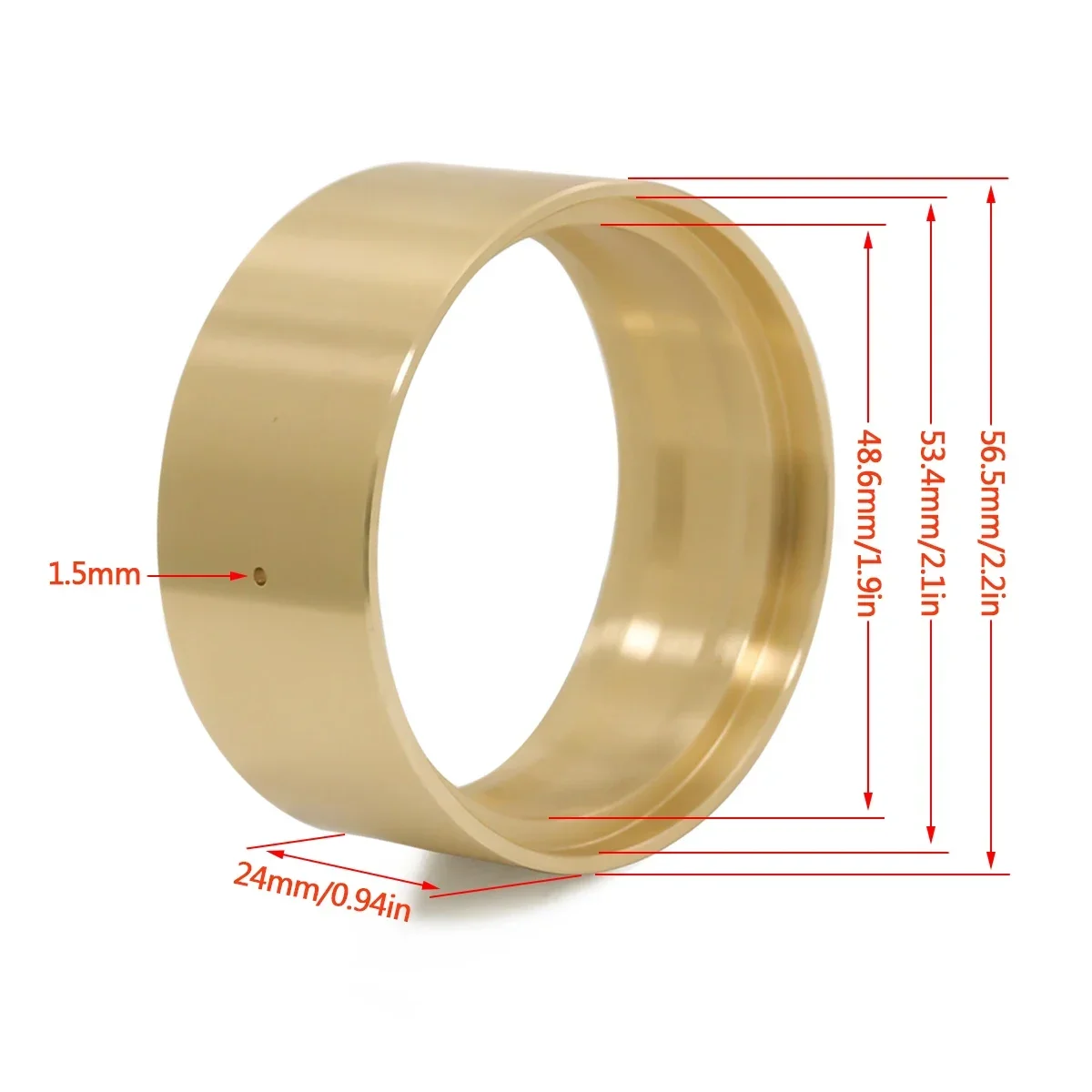 95g Brass 1.9 Inch Beadlock Wh - Rc Rock Crawler 评论和价格